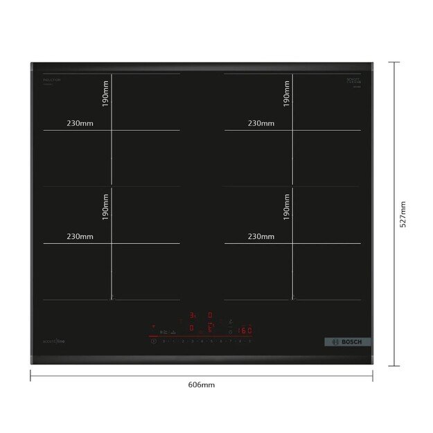 Įmontuojama indukcinė kaitlentė Bosch PXX695HC1Z