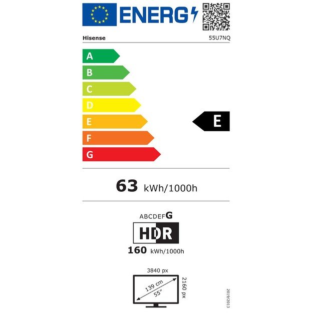 LED televizorius Hisense 55U7NQ