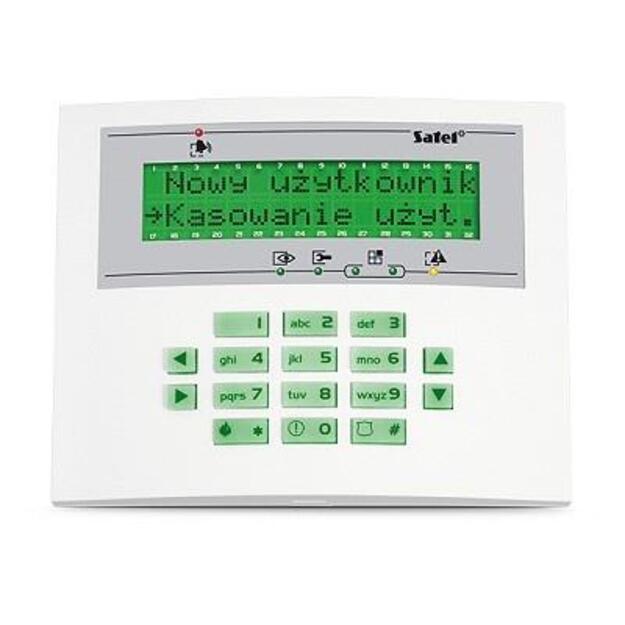 KEYPAD LCD /INTEGRA GREEN/INT-KLCDL-GR SATEL