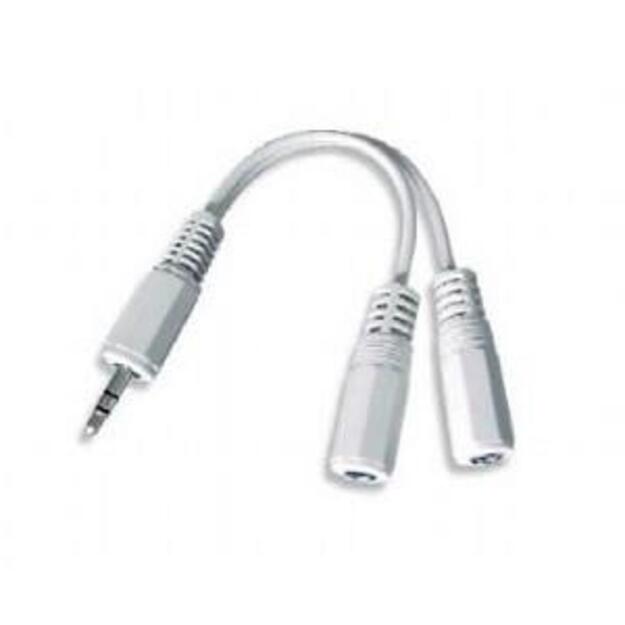 CABLE AUDIO SPLITTER 3.5MM/10CM WHITE CCA-415W GEMBIRD