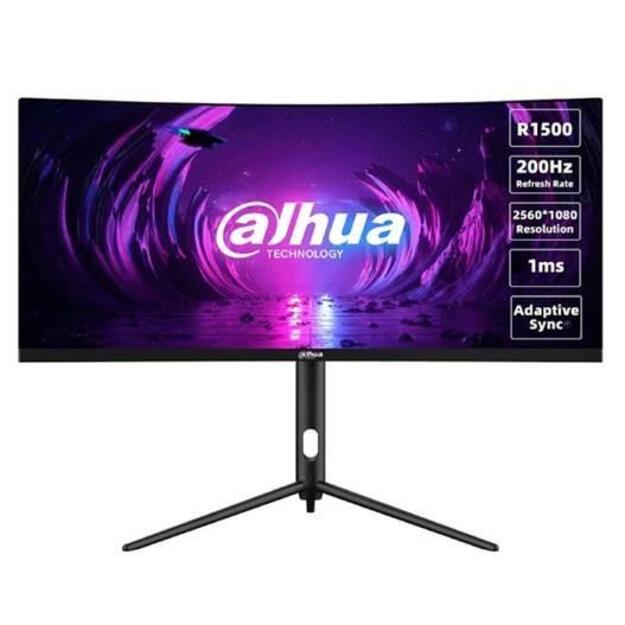 LCD Monitor|DAHUA|DHI-LM30-E330CA|30 |Gaming/Curved/21 : 9|Panel VA|2560x1080|21:9|200Hz|1 ms|Swivel|Tilt|Colour Black|LM30-E330CA