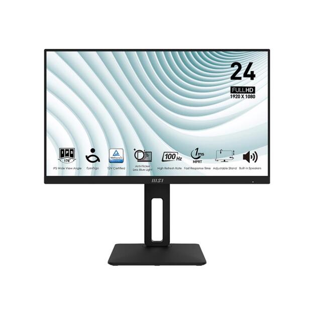 LCD Monitor|MSI|PRO MP242AP|23.8 |Business|Panel IPS|1920x1080|16:9|100Hz|1 ms|Swivel|Pivot|Height adjustable|Tilt|Colour Black|PROMP242AP