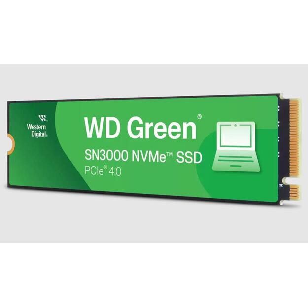 SSD|WESTERN DIGITAL|Green|1TB|M.2|PCIe Gen4|NVMe|Write speed 4200 MBytes/sec|Read speed 5000 MBytes/sec|2.3mm|TBW 150 TB|WDS100T4G0E