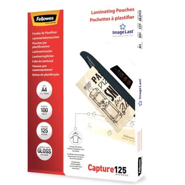 LAMINATOR POUCH IMAGELAST/A4 125 100PCS 5307407 FELLOWES