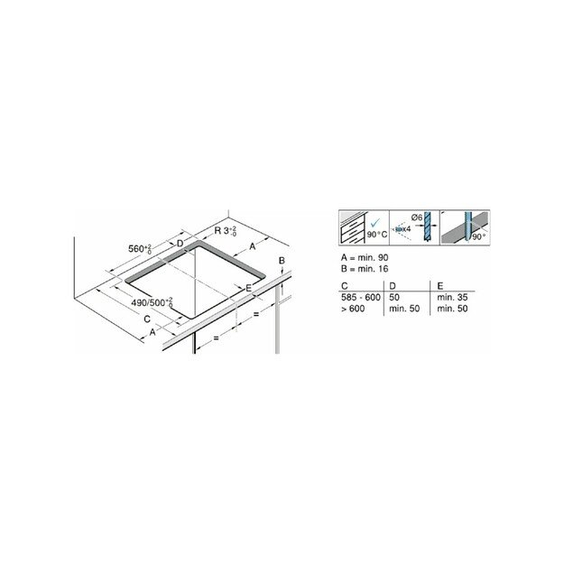 Įmontuojama indukcinė kaitlentė Bosch PVS775HC1E