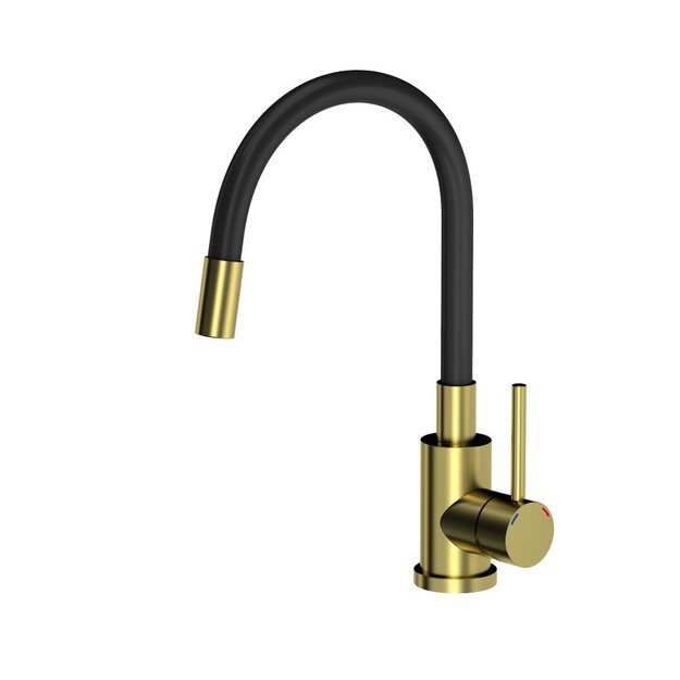 Virtuvinis maišytuvas su ištraukiama žarna Quadron Maggie 3323503PVDG1, aukso