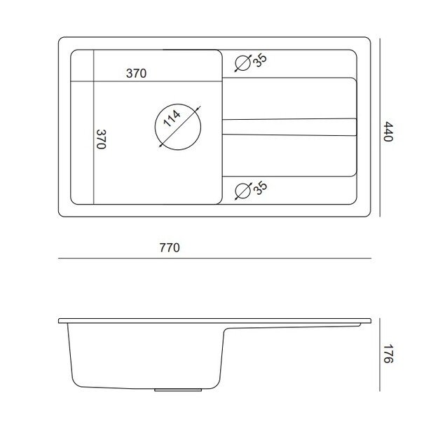 Plautuvė su mai&scaron;ytuvu ir dozatoriumi Quadron TQ7744RMBLM 2