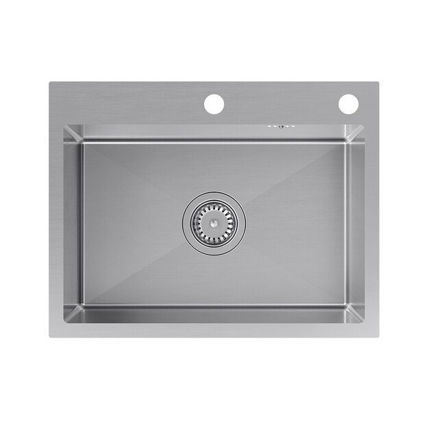 Virtuvės plautuvė su sifonu, 1 dubuo b/o + Qmat + įdėklas + dozatorius + lenta Quadron QUADRON LUKE  3