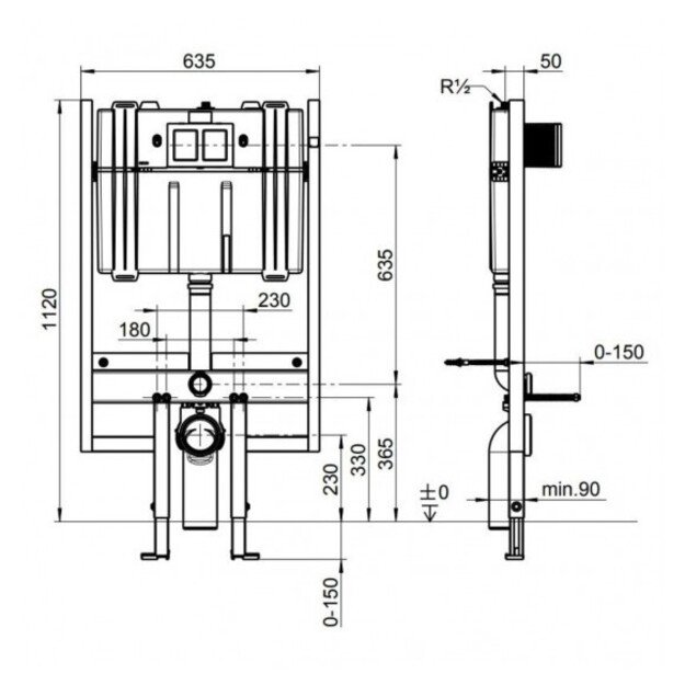 Potinkinis wc rėmas Villeroy 92247600 1