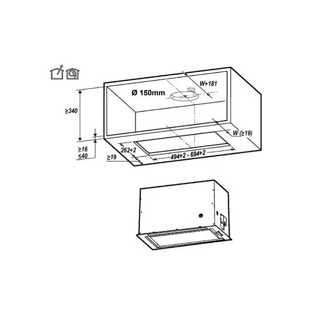 Įmontuojamas gartraukis ELICA ENTER WH/A/52, PRF0197651 5