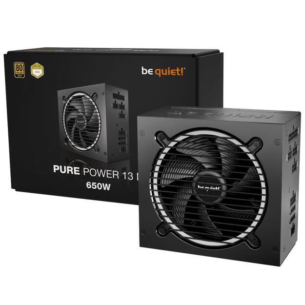 Power Supply|BE QUIET|Pure Power 13m|650 Watts|Efficiency 80 PLUS GOLD|PFC Active|MTBF 100000 hours|BP025EU