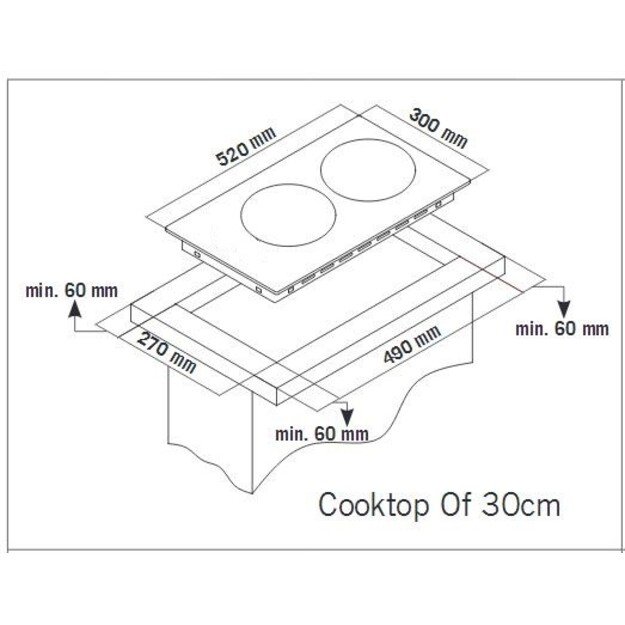 Indukcinė domino kaitlentė Schlosser ID 351 S 1