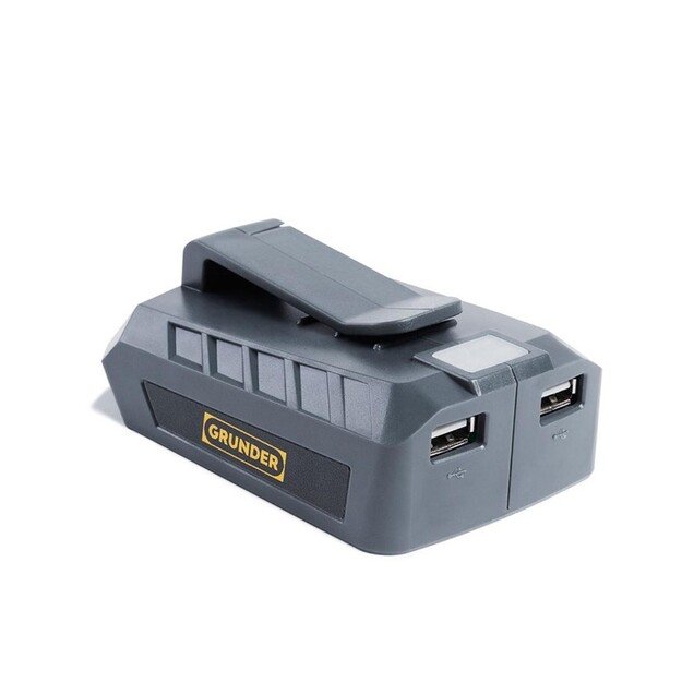 Įkroviklis Grunder ADP-01 2xUSB, 18 V