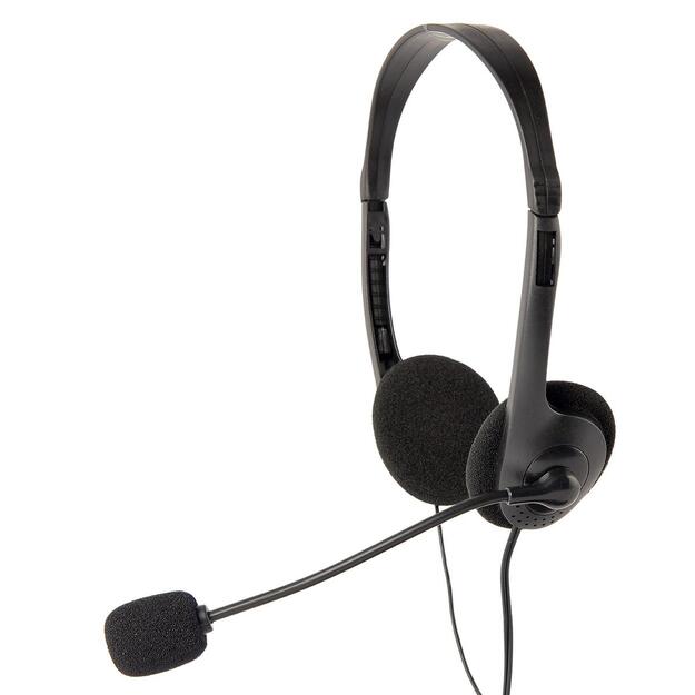 HEADSET STEREO/BLACK MHS-123 GEMBIRD