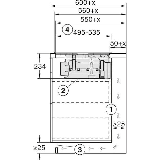 Įmontuojama indukcinė kaitlentė su integruotu gartraukiu Miele KMDA 7876 FL-U 125 Gala Ed, 12383100 3