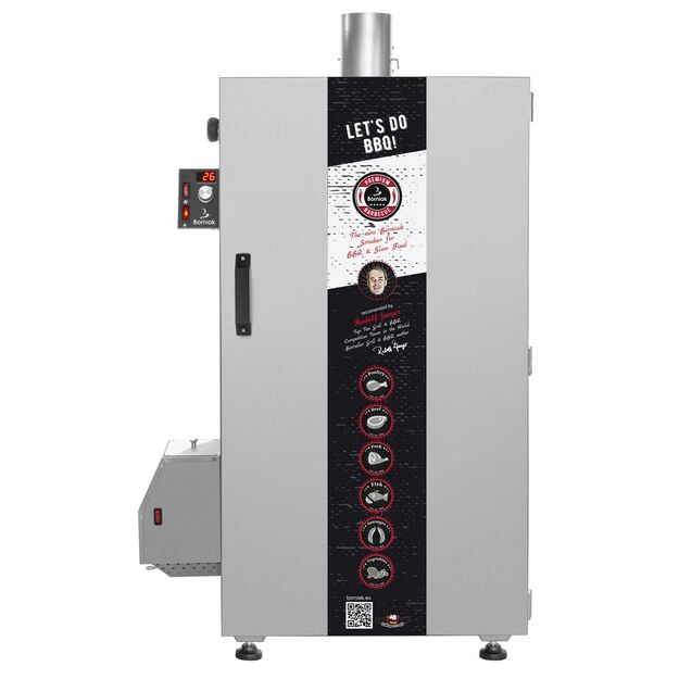 Rūkykla Borniak 150L INOX SIMPLE nerūdijančio plieno+BBQ BBDS-150V1.4