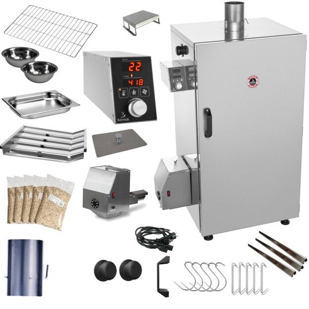 Rūkykla Borniak 150L INOX SIMPLE nerūdijančio plieno+BBQ BBDS-150V1.4 2