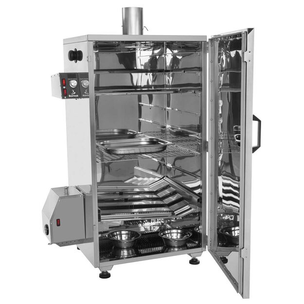 Rūkykla Borniak 150L INOX SIMPLE nerūdijančio plieno+BBQ BBDS-150V1.4 11