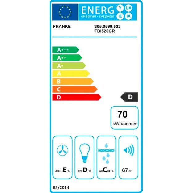 Įmontuojamas gartraukis FRANKE FBI 525 GR, 305.0599.532 3