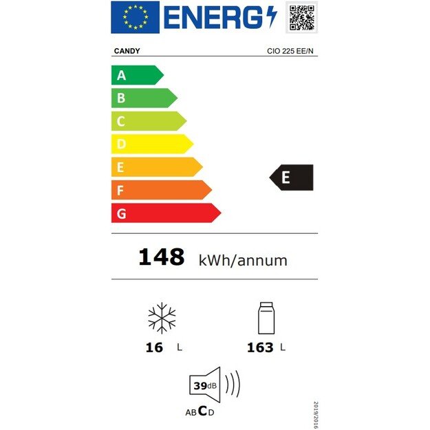 Šaldytuvas Candy CIO 225 EE/N 5