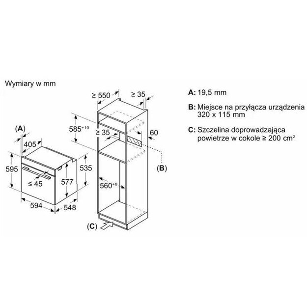 Įmontuojamoji orkaitė su garų funkcija Bosch HSG958DB1S 3
