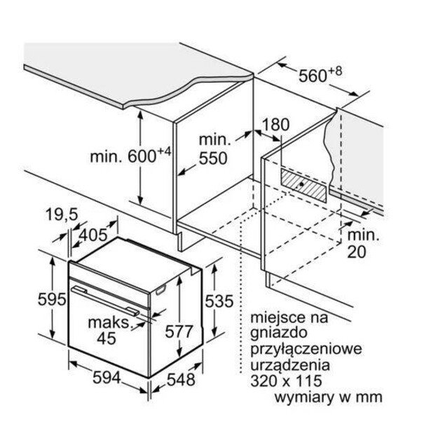 Įmontuojamoji orkaitė su garų funkcija Bosch HSG958DB1S 2