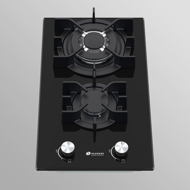 Domino įmontuojama dujinė kaitlentė Allenzi BO30 BLACK 1