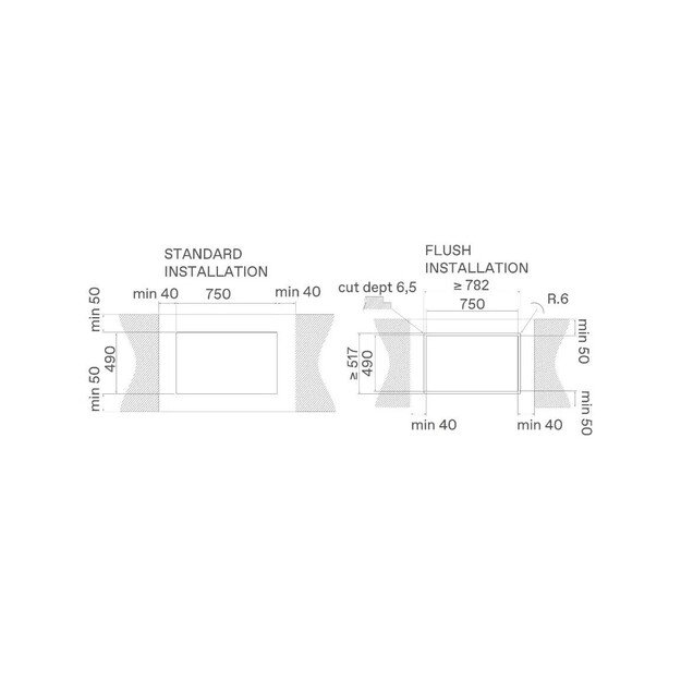 Įmontuojama indukcinė kaitlentė su integruotu gartraukiu Elica NIKOLATESLA ALPHA B BL/A/78 PRF019327 6