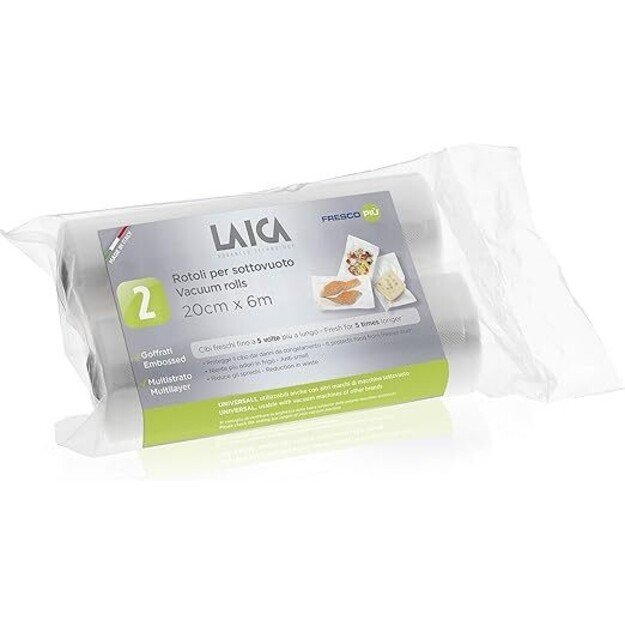 Vakuumavimo plėvelė įrenginiui LAICA VT3508, 20x600cm, 2 ritiniai