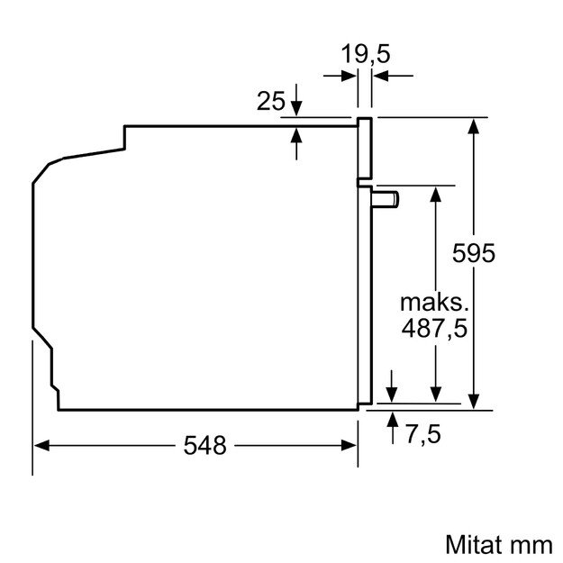 Įmontuojama orkaitė Siemens iQ300, HB272ABB3 4