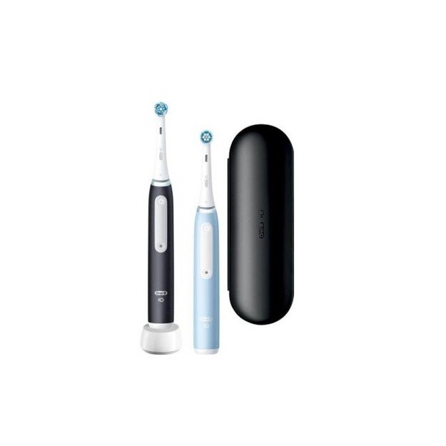 Elektrinis dantų &scaron;epetėlis Oral-B iO3 Matt Black/Ice Blue Duo 1